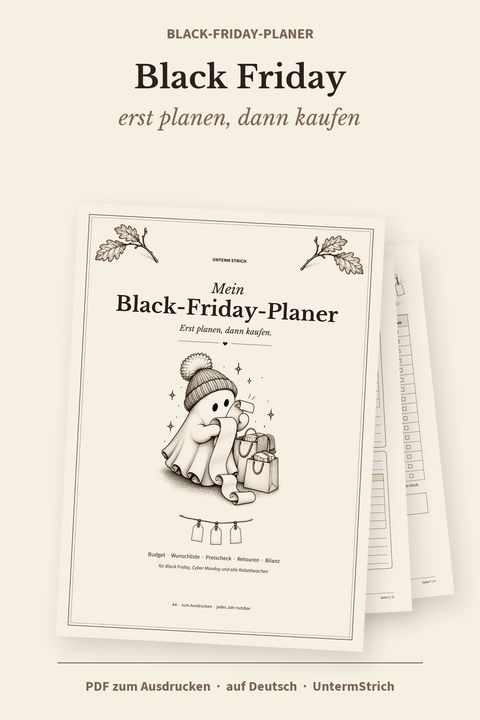 Titelseite: Black-Friday-Planer