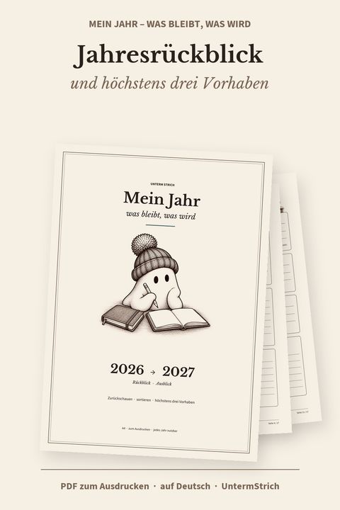 Titelseite: Jahresrückblick „Mein Jahr“