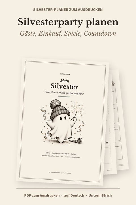 Titelseite: Silvester-Planer „Mein Silvester“